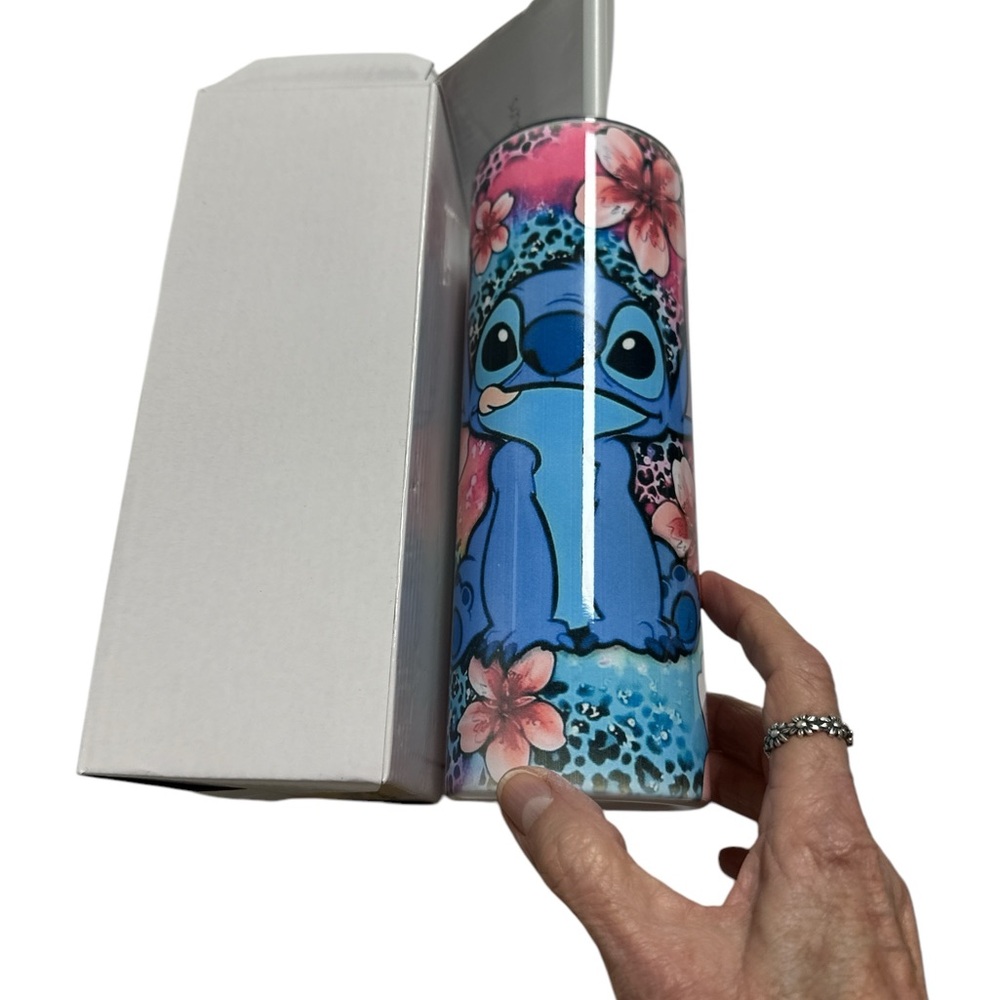 Blue Floral Tumbler